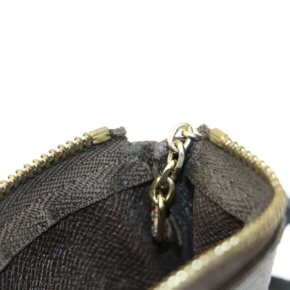 Louis Vuitton Damier Canvas Pochette Cles Key Pouch - Brown - Picture 6 of 16